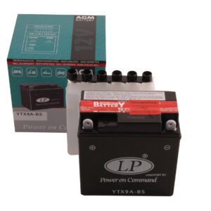 <p>Landport YTX9A-BS Onderhoudsvrije accu voor 50cc 4T-scooters (o.a. Vespa LX 4 / S 4T - Piaggio Fly 4T / Liberty 4T - Gilera Runner) (135x75x139mm)</p>