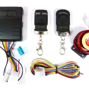 Alarmkit voor diverse China GY6 4T scooters (BTC / AGM / Turbho / LaSouris / etc. Direct aan te sluiten op de originele stekker van de kabelboom indien beschikbaar. Zie overige foto's voor meer info.