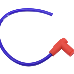 BOBOTECH BOUGIEKABEL 9MM MET SILICONE BOUGIEDOP ( MET BLAUWE KABEL )