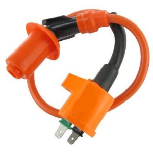 High performance / A-kwaliteit universele bobine met betere vonk voor meeste 2T / 4T modellen incl. bougiedop | China GY6 4T - Peugeot Vivacity - Kymco DJ / Agility 4T - Sym 4T