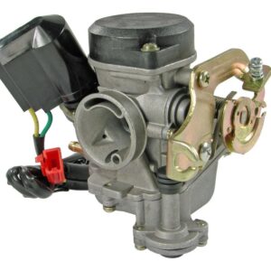 A-kwaliteit carburateur geschikt voor alle Chinese 4T scooters met GY6 50cc-motorblok | O.a. div. Chinese retro scooters / Kymco / IVA Roma / Venice - BTC Grande Retro / Grande Retro Old / Grande Retro Old Luxe / Grande Retro GT2 / Grande Retro New Luxe - Turbho RG-50 / RS-50 - VOM Bella - AGM Retro - Benelli - Berini Milano GX - Boatian - Santini Firenze - Sym Cello / Allo - LaSouris Trendy / Futuro / Retro - Div. Chinese LX-imitatie scooters | IVA Lux - BTC Riva 1 - Turbho RL-50 / RL50S - VOM Venice - AGM VX - Benelli - Berini Napoli - Boatian - Santini Capri - LaSouris Vespelini