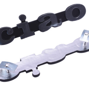 Embleem PVC Mat Grijs | Vespa Ciao