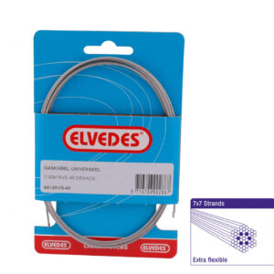 Binnenkabel voor gas (o.a. bromfiets / scooter) / 49-draads / diameter 1