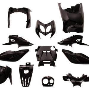 Beplatingsset metallic zwart | Yamaha Aerox 2T