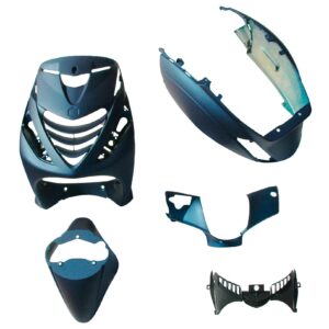 Beplatingsset mat donkerblauw / blue | Passend op Piaggio Zip 2000 / Zip SP / Zip 4T - Heeft SP-neus