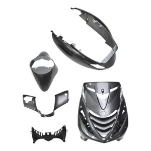 Beplatingsset Mercedes AMG Designo Selenite / Celenite Grey glans finish | Passend op Piaggio Zip 2000 / Zip SP / Zip 4T - Heeft SP-neus