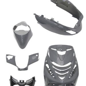 Beplatingsset Nardo grijs glans finish | Passend op Piaggio Zip 2000 / Zip SP / Zip 4T - Heeft SP-neus