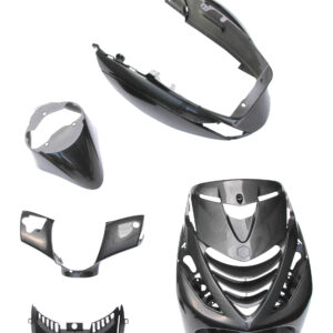 Beplatingsset Agaatgrijs grijs glans finish | Passend op Piaggio Zip 2000 / Zip SP / Zip 4T - Heeft SP-neus