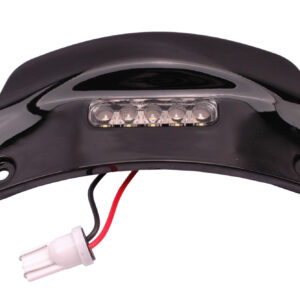 Kentekenplaat verlichting voor achterzijde met witte LED in glans zwart | Vespa Primavera / Sprint