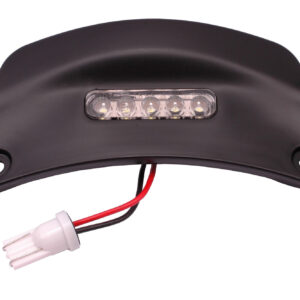 Kentekenplaat verlichting voor achterzijde met witte LED in mat zwart | Vespa Primavera / Sprint