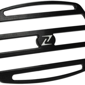 Aluminium CNC-gefreesde rooster voor koplamp in geanodiseerd zwart | Vespa Sprint / Primavera