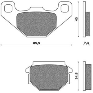 NEWFREN FD 0165 FANTIC BIG WEEL 50 1994 ACHTER - MALAGUTI F10 50 1992-93 - VOOR - PEUGEOT SV50 1993 VOOR - SV50 ROLLAND GARROS 1993 VOOR - VIVACITY 50 1998 VOOR - VIVACITY 100 1998 VOOR