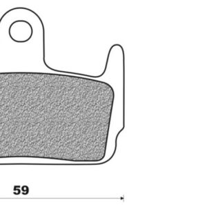 NEW FREN FD 0224 KEVLAR HONDA X8R 50 X - X8RX 1998 ACHTER - X8R 50 S - X8RS 1998 ACHTER - KYMCO DD50 SNIPER 1994 ACHTER - HEROISM 150 1995 ACHTER - SYM JET 50 SPORT ACHTER