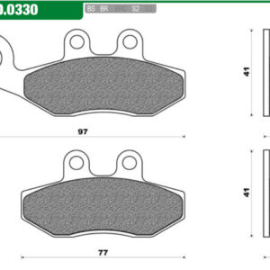 NEWFREN FD 0330 APRILIA SPORT CITY 50 ONE 4T VOOR - SPORTCITY 50 2T 4T VOOR - GILERA DNA 50 VOOR - RUNNER 50 SP VOOR - RUNNER PURE JET VOOR - RUNNER SP VOOR - RUNNER 125 - 180 - 200 - VOOR - NEXUS 250 - 300 VOOR - PIAGGIO FLY 50 2T VOOR - FLY 50 4T VOOR - MP3 125 - 250 - 400 ACHTER - SPORTCITY - VESPA PRIMAVERA / SPRINT - BETA RR E4