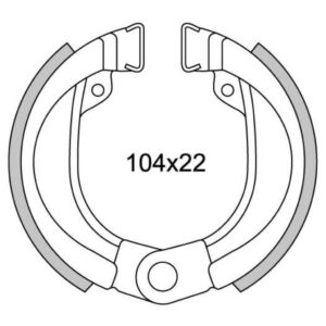 NEWFREN GF 0245 104X22MM PEUGEOT FOX `96 VOOR - HONDA WALLAROO