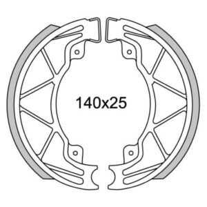 NEWFREN GF 0268 140X25 APRILIA MALAGUTI CENTRO 50 4T ACHTER - PIAGGIO FLY 50 4T 2T ACHTER - LIBERTY 50 4T ACHTER - RUNNER 180 - VESPA PRIMAVERA 4T / SPRINT 4T