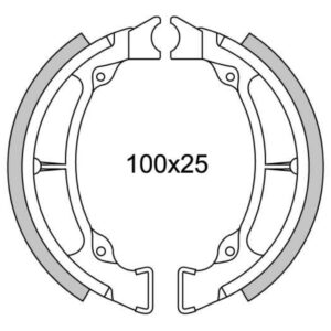 NEWFREN GF 1220 100X25MM SUZUKI FZ 50 VOOR & ACHTER - TS 80 X ACHTER - TS80X ACHTER