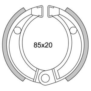 NEWFREN GF 1253 85X20MM HONDA MB80 ACHTER - MT80 ACHTER - CR 80 ACHTER - CRM 80 ACHTER - E-TOP RXL 70 VIPER VOOR DXL 90 VOOR RXL 90 VOOR