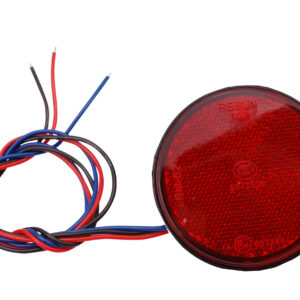 Rode reflector met rood licht