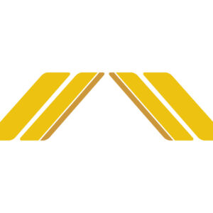 Stickerset bestaande uit Racing Sixties gele / gouden striping voor zijvlak | Vespa Sprint / Primavera