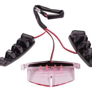 Oranje LED-verlichtingset 3-delig voor in voorkap (alleen SP-neus) | Piaggio Zip SP