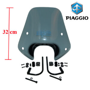 Laag smoke windscherm compleet met montageset | Piaggio Zip
