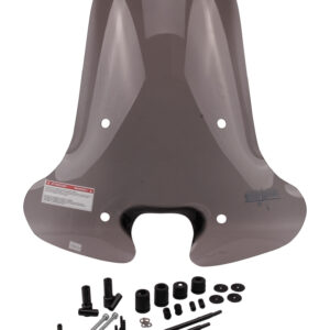 Hoog getint windscherm compleet met zwarte beugels / montageset | Piaggio Zip / Zip SP / Zip 2000 / Zip 4T