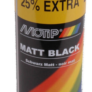 Spuitlak Motip Mat Zwart (500ml)