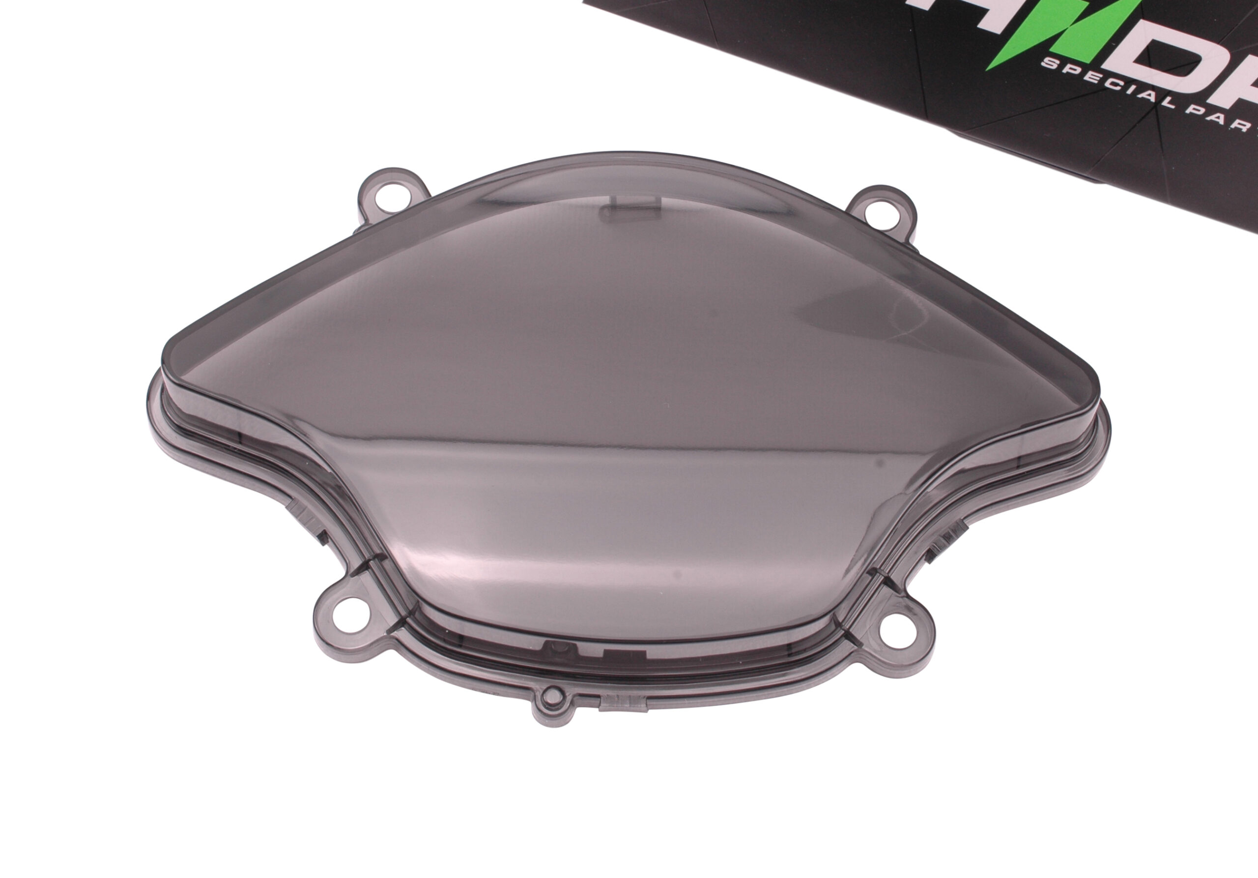 Cockpitglas zwart / smoke / getint zonder extra nokjes (oud model) | Vespa Primavera (-'17) / Sprint (-'17)