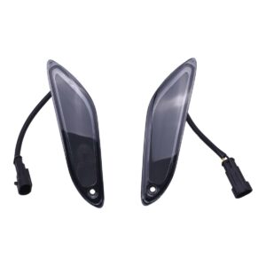 Richtingaanwijzer / knipperlicht set achterzijde in zwart / smoke / getint excl. LED-relais | Vespa Primavera / Sprint