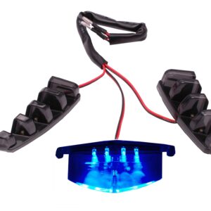 Blauwe LED-verlichtingset 3-delig voor in voorkap (alleen SP-neus) | Piaggio Zip SP