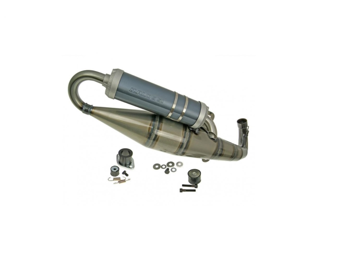 Malossi MHR race uitlaat 125cc 180cc Piaggio Italjet Gilera 2T