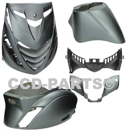 Piaggio zip SP 2000 kappenset Mat grijs titanium