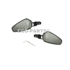 Italjet Dragster first edition bar-end spiegels set mirrors 125cc 200cc CNC black