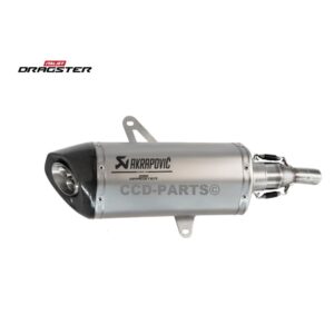 Italjet Dragster first edition Akrapovic uitlaat uitlaatdemper met EC ECE goedkeuring 125cc 200cc