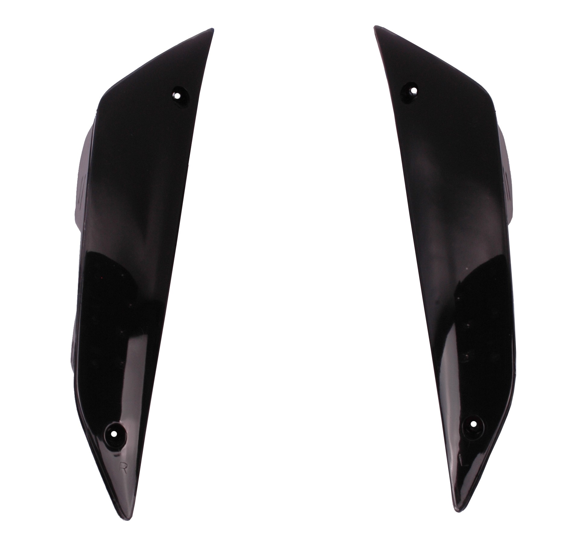 Richtingaanwijzer / knipperlicht set voorzijde LED in zwart / smoke / getint met SQ = sequentieel (Audi / Lexus lopende / flow / dynamic lichten) | Piaggio Zip