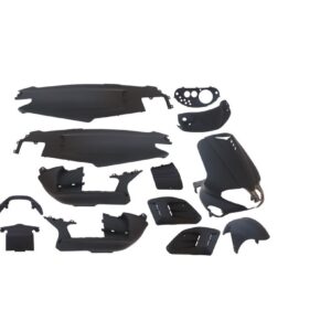 Gilera Runner kappen set mat zwart 15-delig 50cc 125cc 180cc 200cc