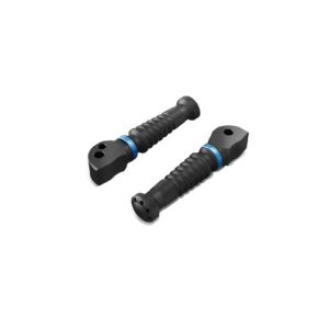Voetsteunset Achter Gillis Tooling Zwart-Blauw Yamaha tmax 560 T-Max 530 2017->2021