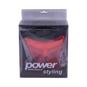 Achterlichtunit met dagrijverlichting in rood met glans zwarte rand | Vespa Primavera / Sprint