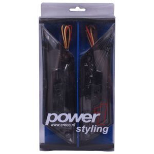 Richtingaanwijzer / knipperlicht set achterzijde LED in titanium met dagrijverlichting incl. alle montagematerialen| Piaggio Zip