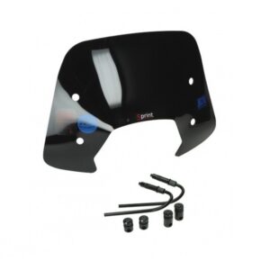 Windscherm Zwart Glans Vespa Sprint Laag Model Origineel Model + Bevestigings Set