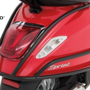 Achtervalbeugelset in Glans Zwart. Deze set is origineel en zit ook in de originele verpakking. Wij coaten de beugelset zelf.