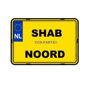 Kentekenplaat custom plaat Motor formaat Shab Noord 125cc 180cc 200cc