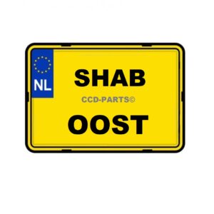 Kentekenplaat custom plaat Motor formaat Shab Oost 125cc 180cc 200cc
