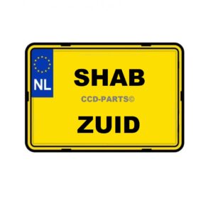Kentekenplaat custom plaat Motor formaat Shab Zuid 125cc 180cc 200cc