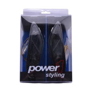 Richtingaanwijzer / knipperlicht set achterzijde LED in zwart / smoke / getint met dagrijverlichting incl. alle montagematerialen| Vespa Primavera / Sprint