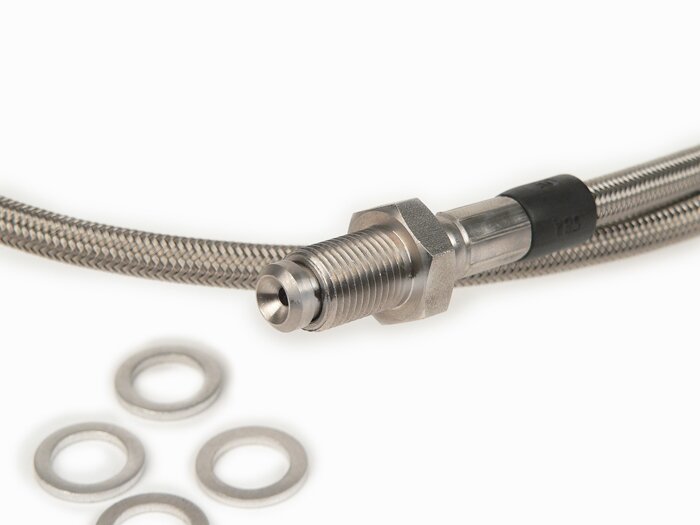 Stalen remleiding RVS Gilera Runner achter 50 125 180 200 - Afbeelding 2