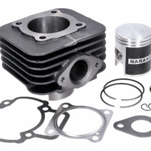 Cilinder Naraku 70cc 2T AC. Geschikt voor Aprilia Mojito (Piaggio) - Derbi Atlantis (Piaggio) / Bullet (Piaggio) - Gilera ICE / Stalker / Storm - Italjet JetSet / Torpedo - Piaggio Diesis / Fly 2T / Free 2T / Liberty 2T / NRG / Sfera / Zip 2T - Vespa ET2 / LX 2T / S 2T / Primavera 2T / Sprint 2T
