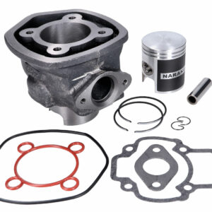 Cilinder Naraku 70cc Piaggio LC ( 5-Hoekig). Geschikt voor Aprilia SR (Piaggio) - Derbi Atlantis (Piaggio) / GP1 - Gilera DNA / Runner - Piaggio NRG / Zip ('00-).