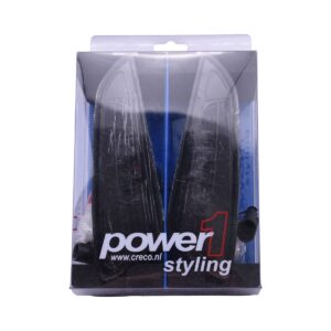 Richtingaanwijzer / knipperlicht set voorzijde LED in zwart / smoke / getint met dagrijverlichting incl. alle montagematerialen| Vespa Primavera / Sprint